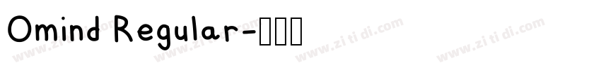 Omind Regular字体转换 Omind Regular字体转换